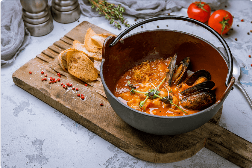 Bouillabaisse z francúzskej kuchyne